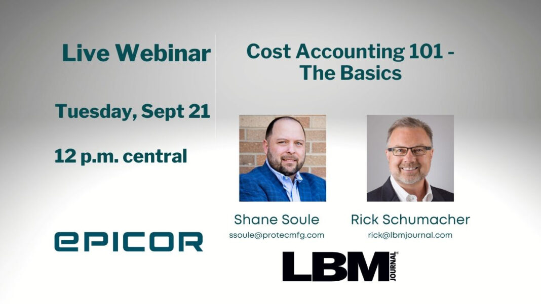 Soule 09.21.21 Cost Accounting 101 - The Basics