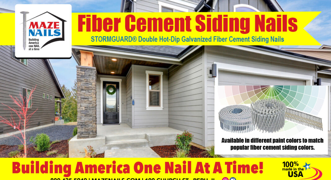 Fiber Cement Siding Nails from MAZE Nails