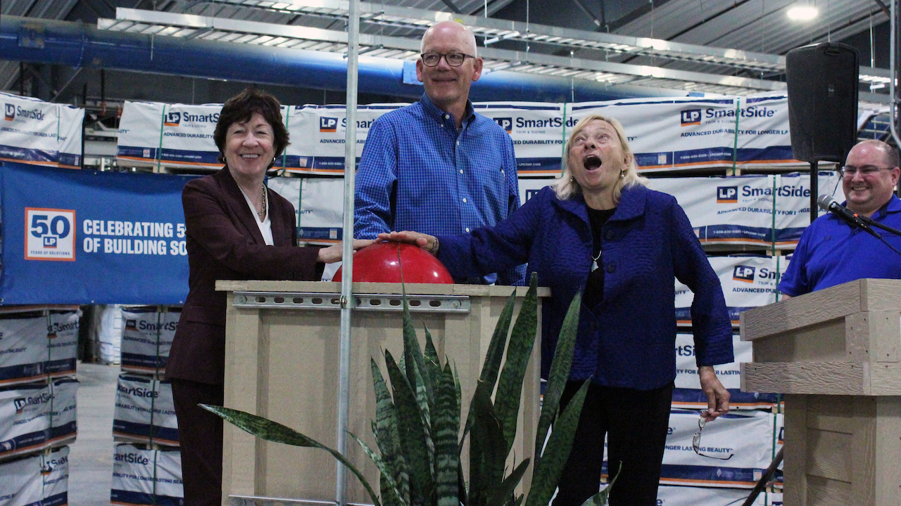 LP celebrates conversion and expansion of Maine facility