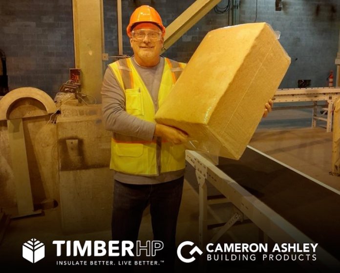 Cameron Ashley partners with TimberHP to bring wood ﬁber insulation to