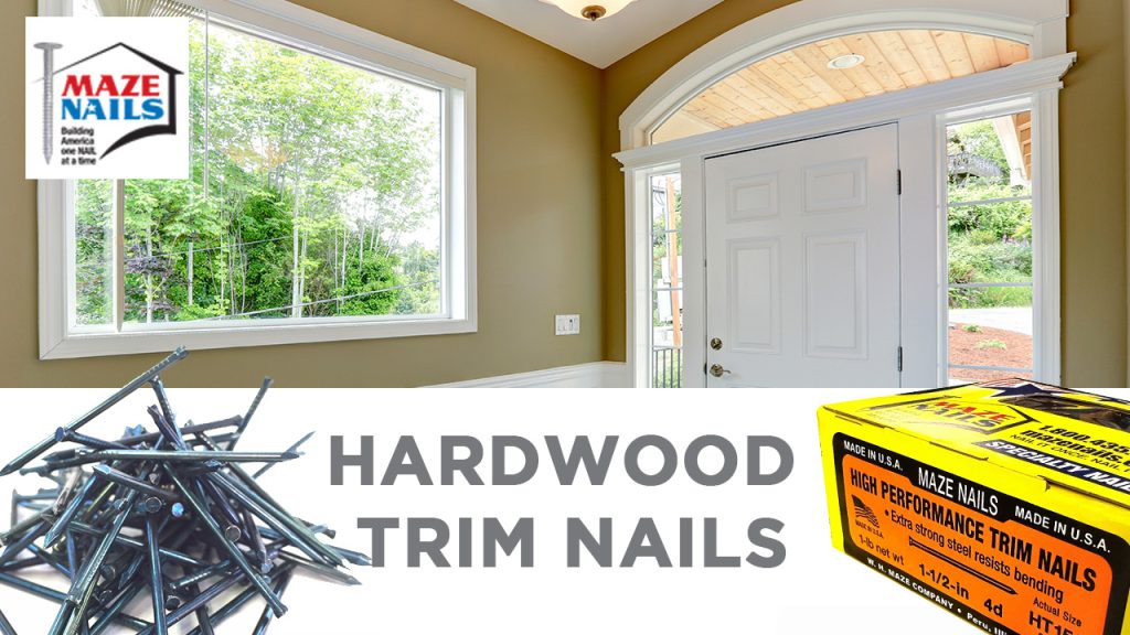 Hardwood trim nails from Maze Nails