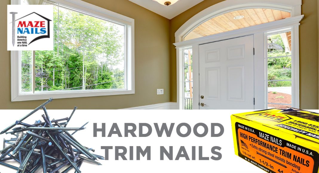Hardwood trim nails from Maze Nails